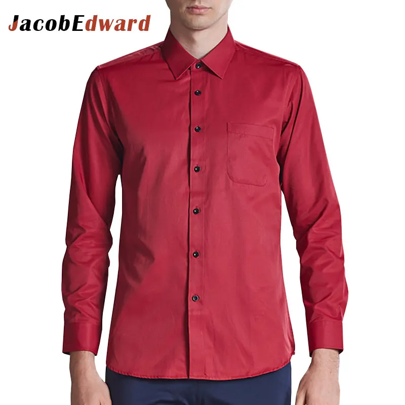 2017 Autumn Fashion Brand Casual Office Shirt Slim Man Long Sleeve Slim Fit Men Casual Dress