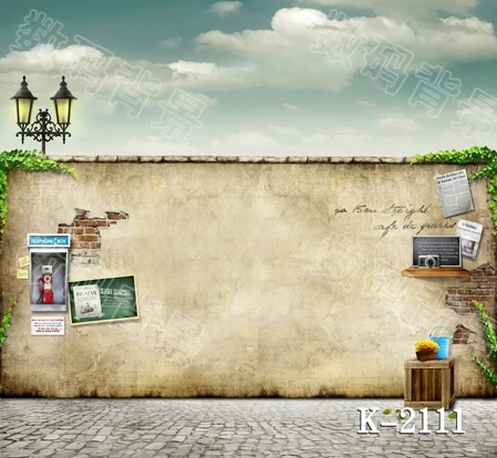 

10x10ft vinyl photography backdrop vinyl backdrops for photography vintage photography background wall brick floor k-2111