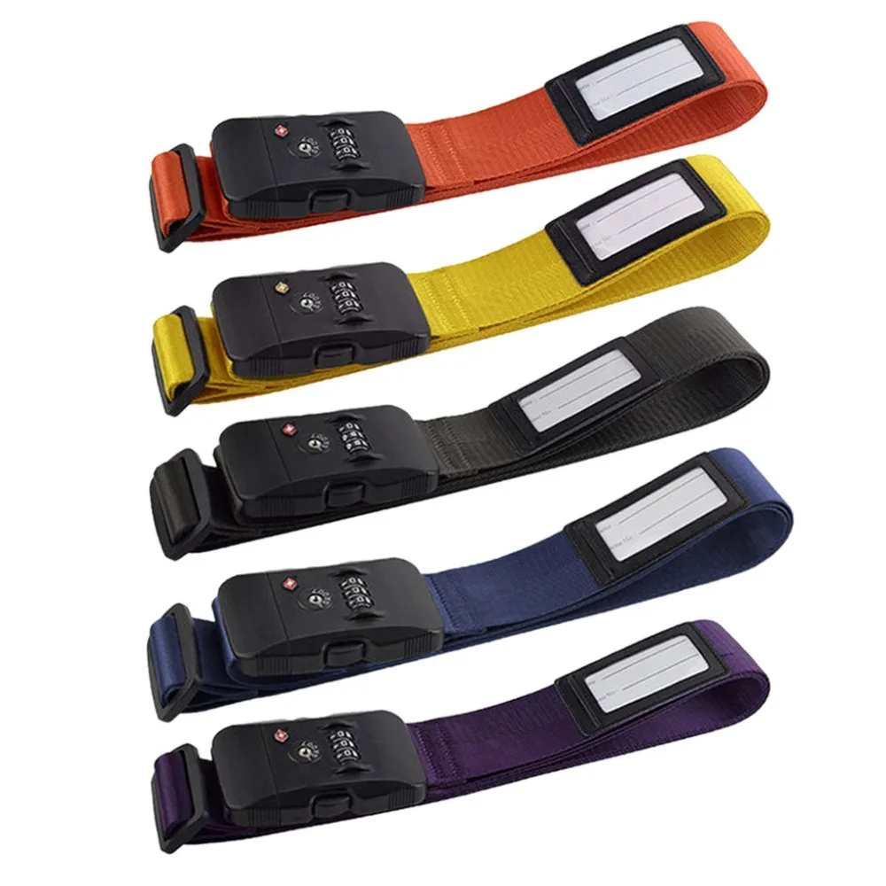 

2019 High Quality Adjustable Suitcase Combination Luggage strap Travel Baggage Tie Down Belt Lock Hot Sale