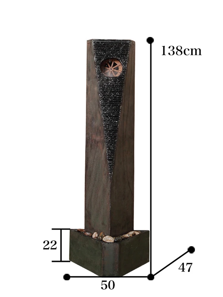 Фонтан из натурального камня, украшение для дома, сада, офиса, фэн-шуй, передача воды, фонтан, увлажнитель,, укрепление
