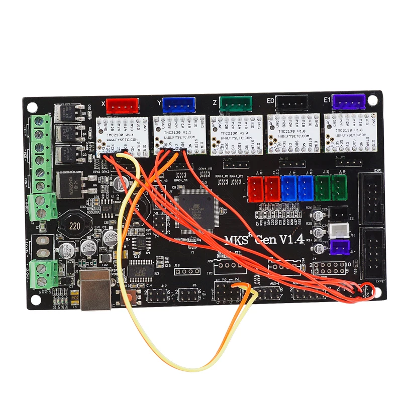 

Gen V1.4 integrated Mainboard Compatible Ramps1.4/Mega2560 R3 + 2pcs TMC2130 V1.1 For SPI Function + 3pcs TMC2130 V1.0