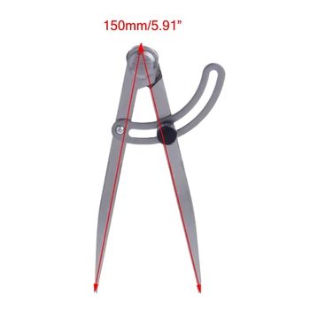

150mm Locking Wing Divider Distant Measuring Gauge Measure Layout Tool New Drop ship Dls HOmeful Dls HOmeful