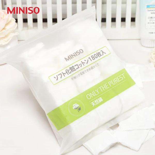 Miniso high quality product soft cotton pad cleansing cotton cosmetic