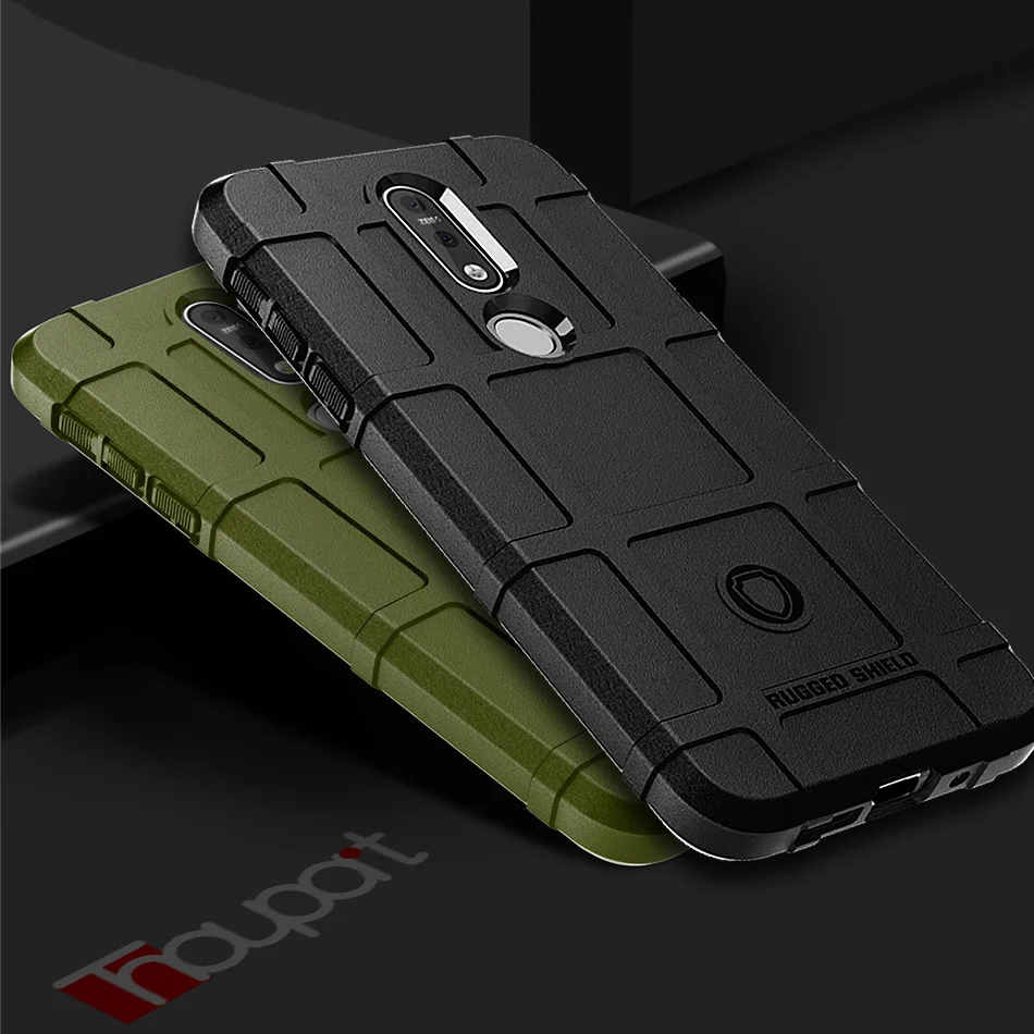 

Thouport Silicone Case For Nokia 7.1 Plus Military Heavy Duty Protection Phone Cover For Nokia 7.1 Case