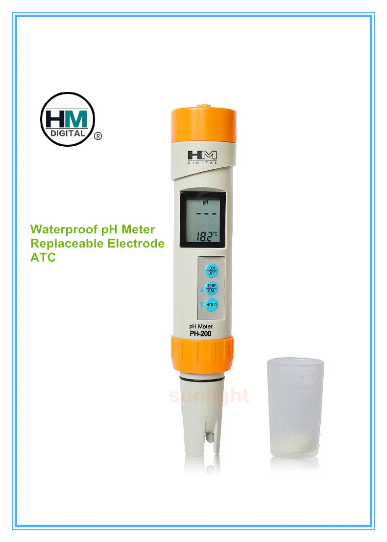 HM Digital PH 200 Water proof pH and Temperature Meter with Automatic ...