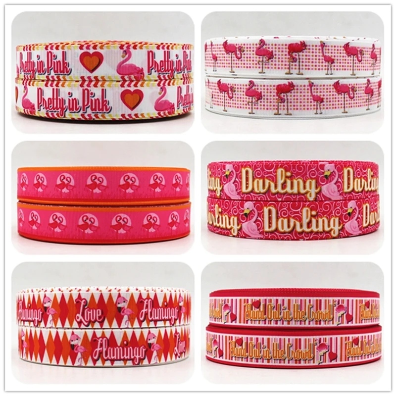 

Q&N ribbon 16mm 22mm 25mm 38mm 50mm 75mm cartoon dog printed grosgrain ribbon webbing 50yards/roll for hair tie free shipping