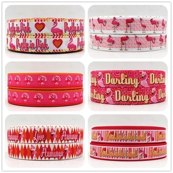 

Q&N ribbon 16mm 22mm 25mm 38mm 50mm 75mm cartoon dog printed grosgrain ribbon webbing 50yards/roll for hair tie free shipping