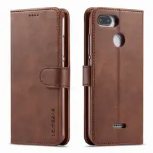 Чехол-книжка для Xiaomi Redmi 6, кожаный чехол-кошелек, Магнитный чехол для Xiaomi Redmi 6, чехол для телефона, роскошный держатель для карт