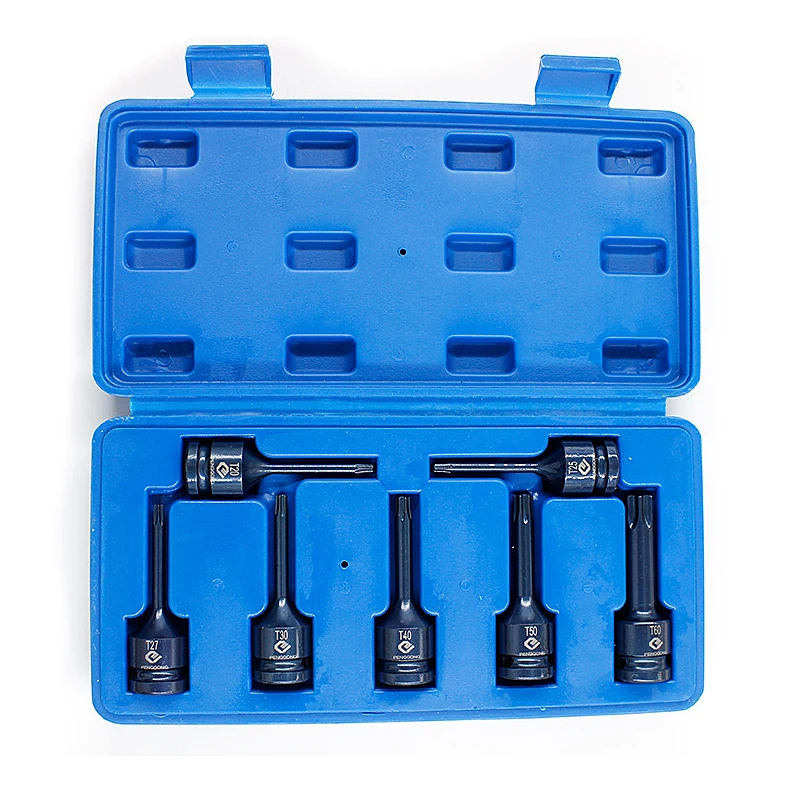 7pcs 1/2''Screwdriver Bit Socket Adapter Set S2 Ratchet Wrench Nut