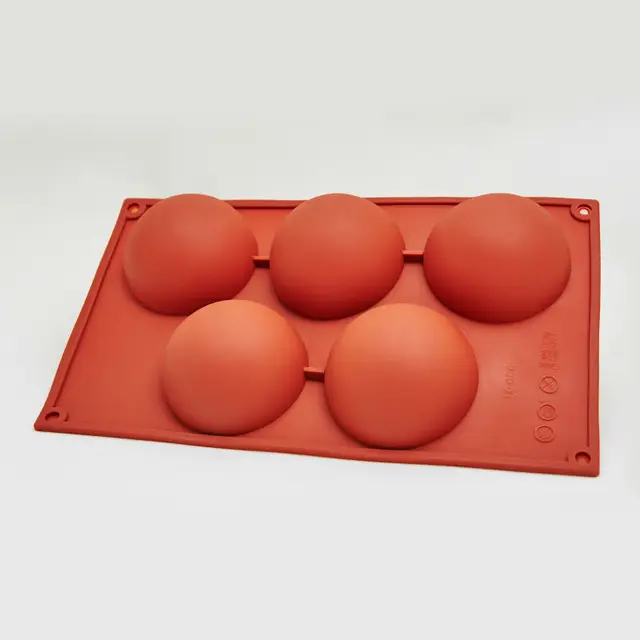 Attrezzo della torta 1 pz 8 cm Dia x4cm Profondità Semi Mezza Sfera emisfero Sil Attrezzo della torta 1 pz 8 cm Dia x4cm Profondità Semi Mezza Sfera emisfero Sil