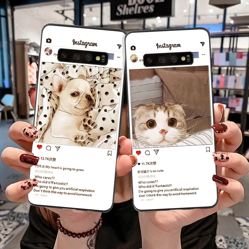 

3D Emboss Cat Cover For Samsung Galaxy S10 Plus S10e A50 A70 A10 A20e A30 A40 A60 A3 A5 A7 2016 2017 A9 A6 A8 Plus 2018 TPU Case