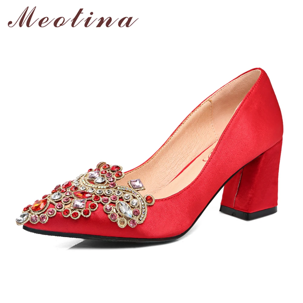 wide fit block heel wedding shoes