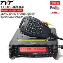 TYT TH-9800 плюс мобильный радио 1806A версия Quad Band трансивер TH9800 Walkie Talkie автомобиль грузовик радио повторителя скремблер