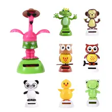 Новинка солнечных батареях Танцы животные приборной панели автомобиля игрушка домашней или автомобильной Декор Лидер продаж милые качается анимированные качающаяся игрушка