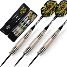 Cuesul Профессиональный Дартс коробка для переноски 23 г стальной наконечник латунные Бочки Дартс набор с алюминиевыми валами