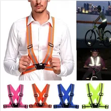 High Visibility Unisex Outdoor Safety Vest Reflective Belt Safety Vest Fit For Running Cycling Sports Outdoor Clothes