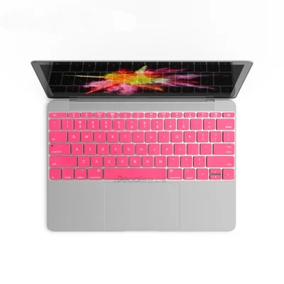 Супер Kawaii крышка клавиатуры для Apple MacBook Pro 13 без сенсорной панели A1708 12 дюймов мягкая клавиатура наклейки Защита от пыли и воды - Цвет: 005