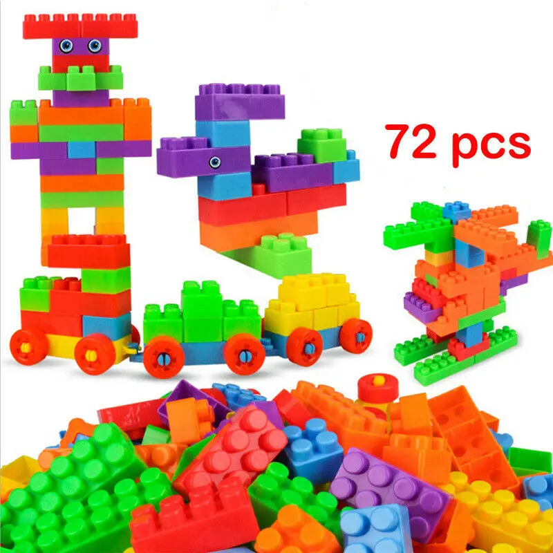 

72PCS Model Building Tool Sets Baby Kids Toy Building Blocks City DIY Creative Bricks Educational Toy Gift For Child