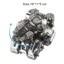 Металлические головоломки 3D модель для взрослых детей серебряная звезда Танк нано руководство головоломки Дети подарки на день рождения коллекционные развивающие игрушки