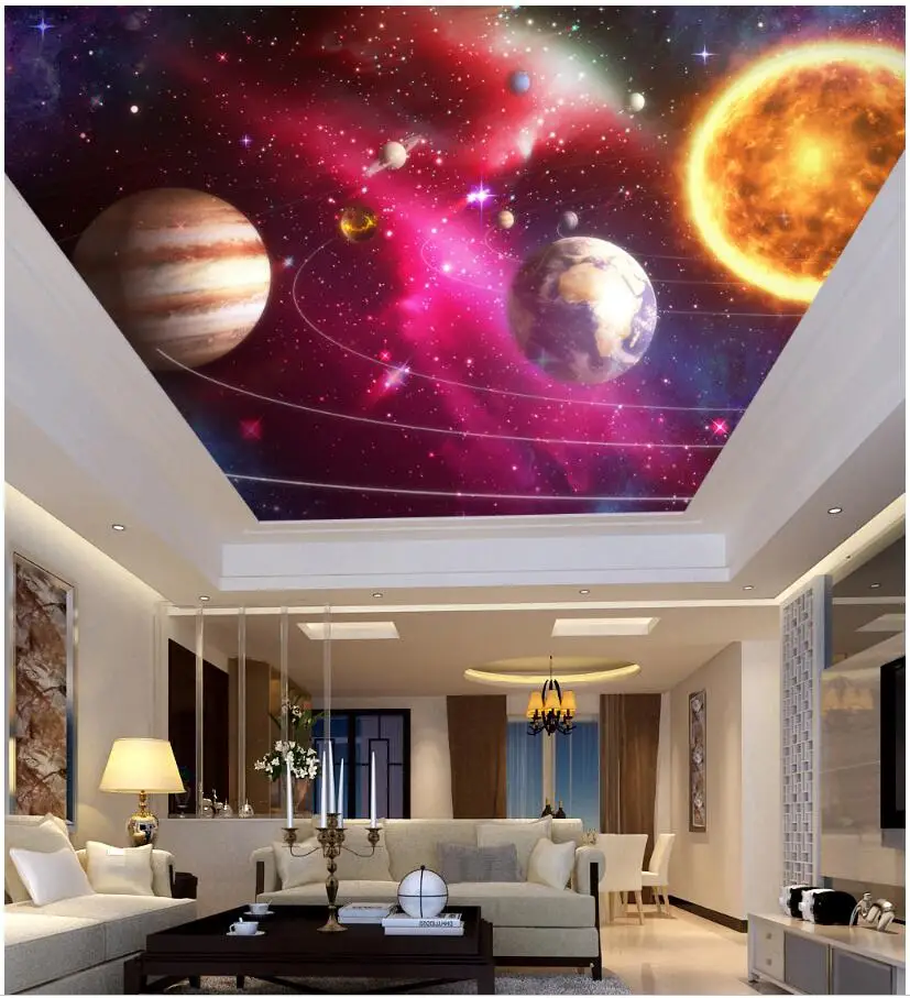 

3d wallpaper custom photo The glorious universe of the Milky Way painting ceiling murals 3d wall room mural wallpaper walls 3 d