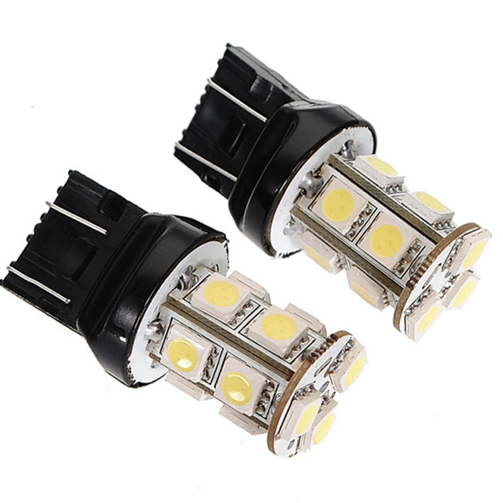 T20 W21/5 W 7443 13 SMD 5050 светодиодный чистый белый автомобильный светильник, источник тормоза, стояночный обратный светильник, лампа DC12V