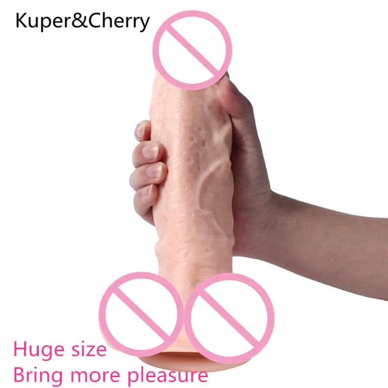 Kuper&Cherry Big Dildo Strong Suction Cup 270*60mm Huge Dildos Realistic Adult Game Female Sex Toys 2