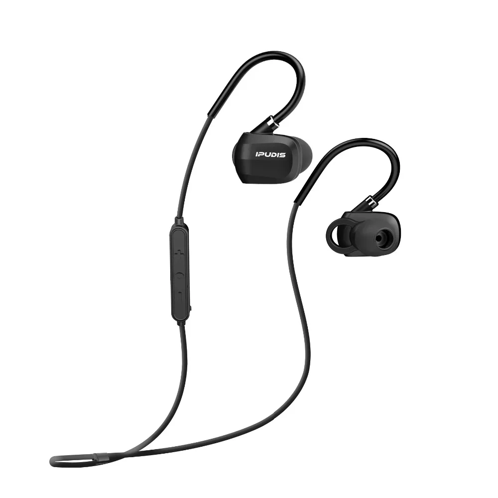 IPUDIS Спортивные Bluetooth HI-FI Наушники Тяжелый Бас Стерео Беспроводные Гарнитуры apt-x