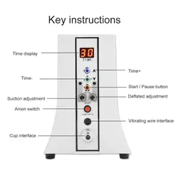Новая вакуумная терапия машина для ягодиц/груди. Увеличенное увеличение груди подтягивающее устройство для лечения целлюлита