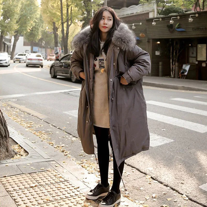 

Winter Coat for Pregnant Women Fur Collar Hooded Jacket Maternity Clothes Outwear Down Parkas Pregnancy Clothing Snowsuit