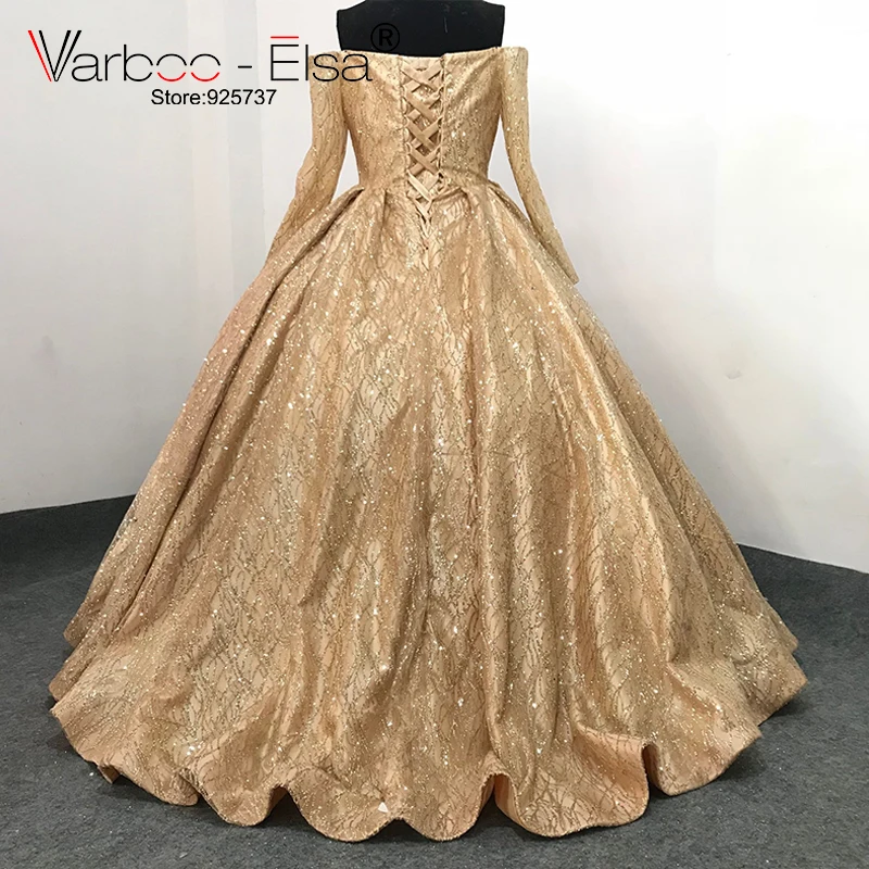 VARBOO_ELSA robe de mariee вечернее платье с открытыми плечами и воротником лодочкой на