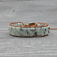 Скорость продать пройти новая распродажа Простой натуральный камень бусы strip браслет с Европа и США браслет