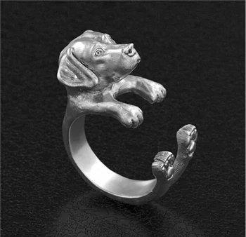 

DAGNGAO fashion Newest Listed Handmade Labrador Retriever dog Rings Retro Animal Ring for women men Pet Lovers Gift Idea