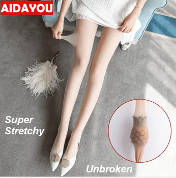 

Pantyhose for Women Plus Size Control Top Design No Broken for Daily Party Dance Everyday Womens Tight Ivory body shaper ouc382