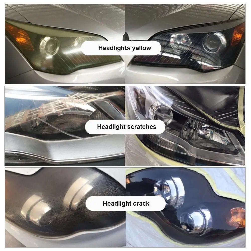 30 Ml Car Headlight Repair Liquid Auto Lamp Lenses Scratch Repair Polishing Refurbished Coating Super Hydrophobic Glass Coating