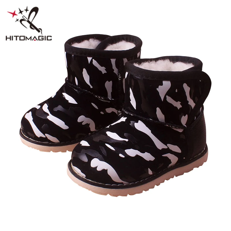 

HITOMAGIC 2017 Felt Snow Boots Kids Children's Winter Shoes For Boys Winter Boots For Girls Shoes Brand Warm Fur Plush Footwear