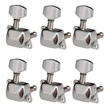 Clavijas de afinación de guitarra Semiclosed 6R, sintonizadores de llaves, cabezales de máquina, piezas de guitarra eléctrica, Accesorios para Instrumentos Musicales de repuesto