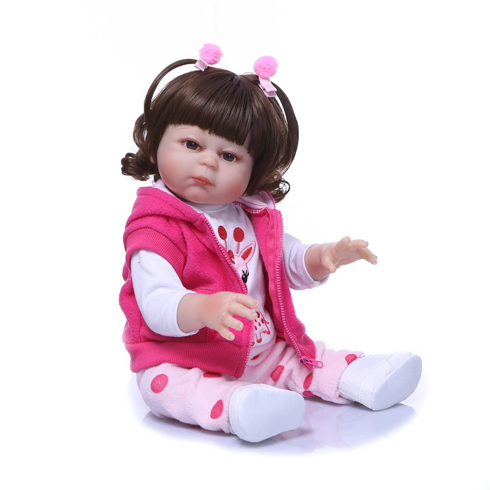 BZDOLL реалистичные 50 см полный средства ухода за кожей силиконовые виниловые куклы ручной работы новорожденных принцессы для девоч