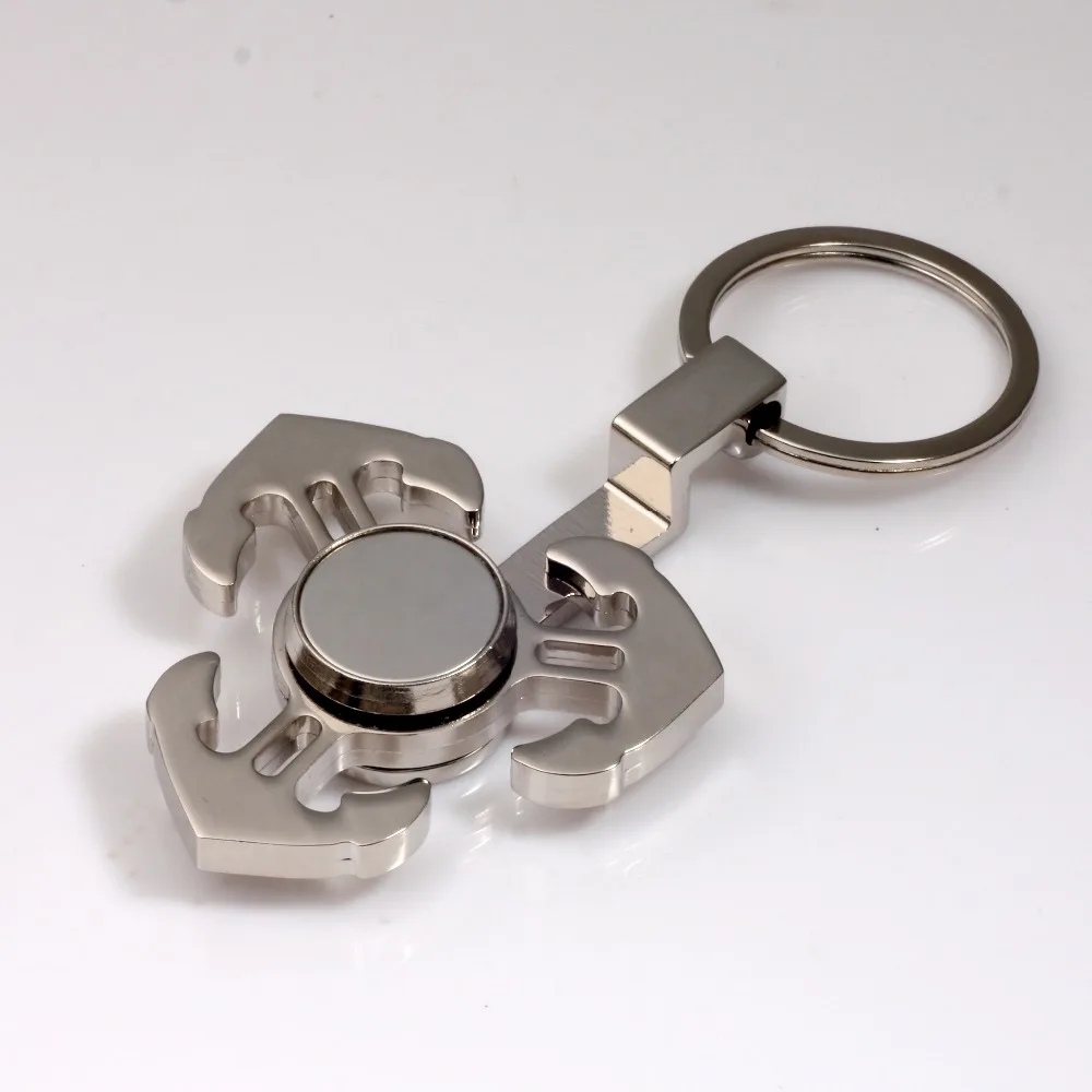 multi colors Tri Spinner Fidgets key chain, spinner key chainin Key