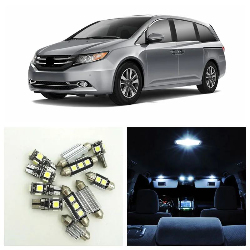 15pcs White Car LED Light Bulbs Interior Package Kit For 2011 2012 2013