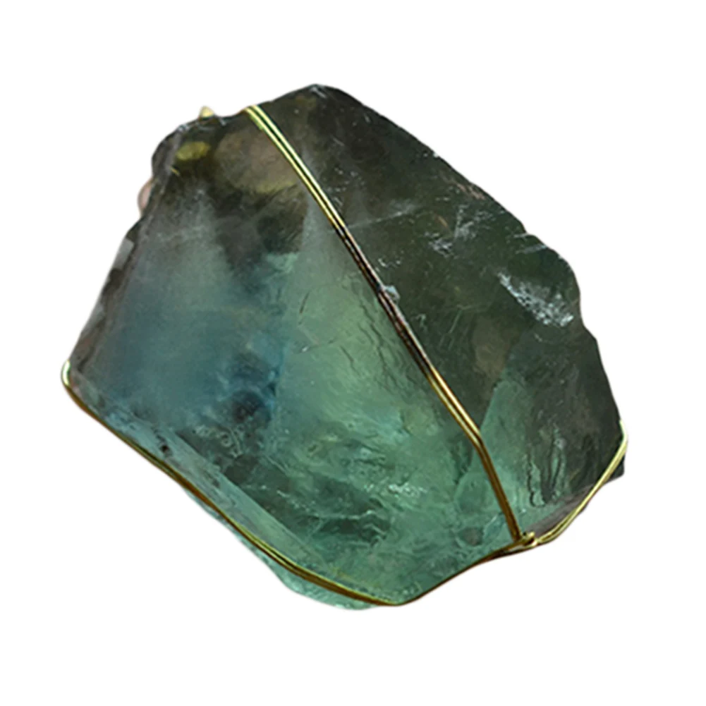 AUGKUN 3-3,5 см натуральный кварцевый кристалл камень красочный зеленый синий флюоритовая подвеска точка исцеление Шестиугольная палочка камень для лечения