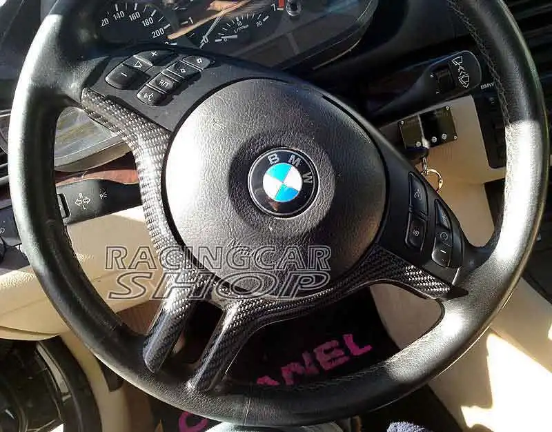 Чехол на руль из настоящего углеродного волокна для BMW E46 3 серии B281Y|cover for bmw|for bmwreal