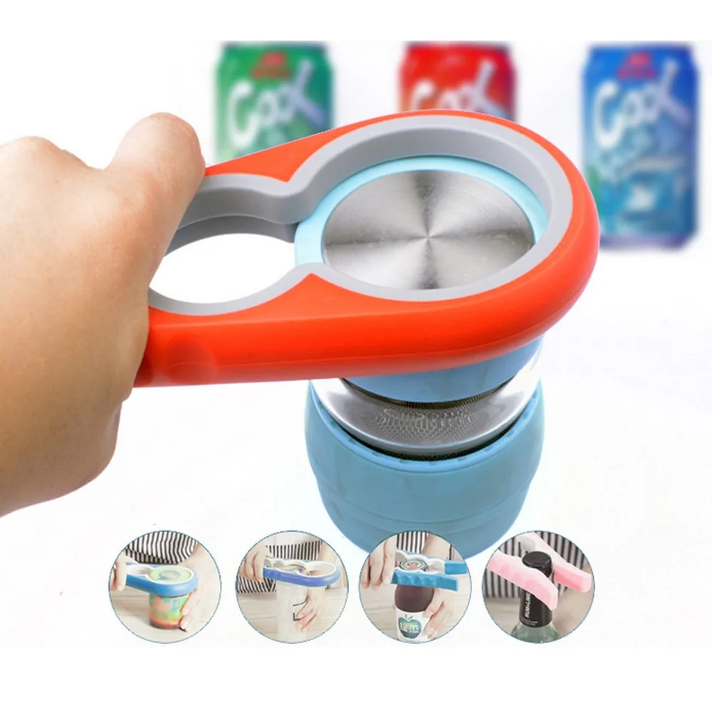 

4 in 1 Multifunction Screw Cap Jar Bottle Wrench Creative Gourd-shaped Can Opener Screw Kitchen Tool Lid Screw Jam Bottle Opener