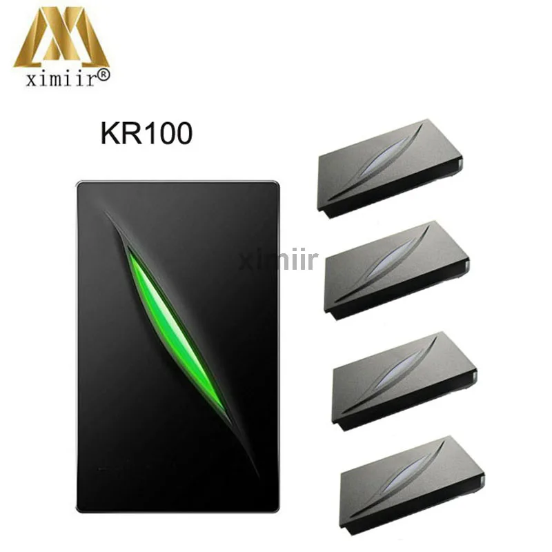 

5pcs/ lot KR100 2 color LED Indicators IP65 wiegand 26 door access control system wiegand output reader ID card proximity reader
