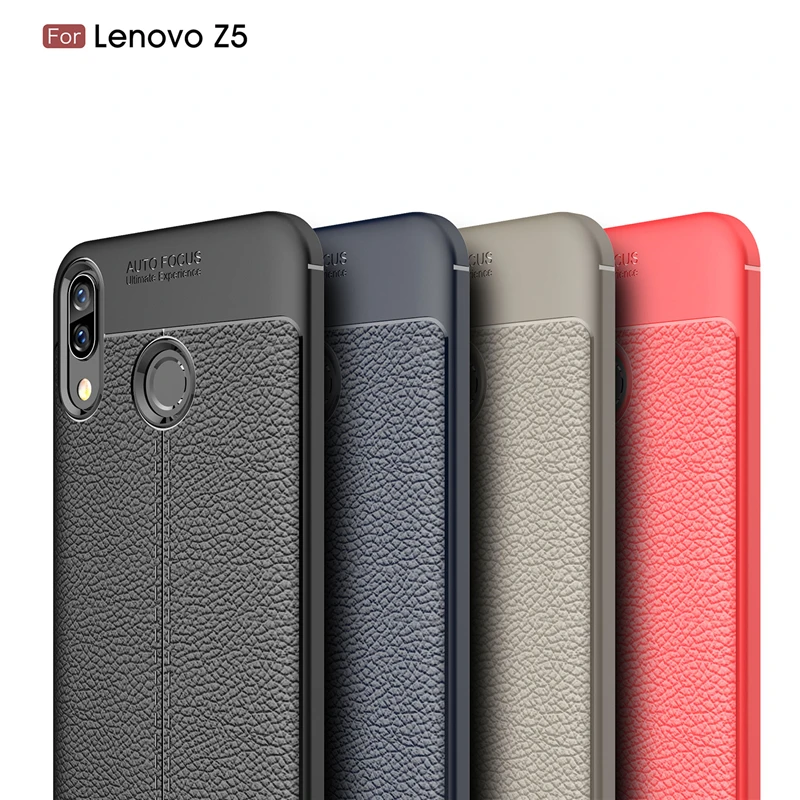 Case For Lenovo Z5 L78011 Pattern PU Leather Dirty Resistant Soft TPU