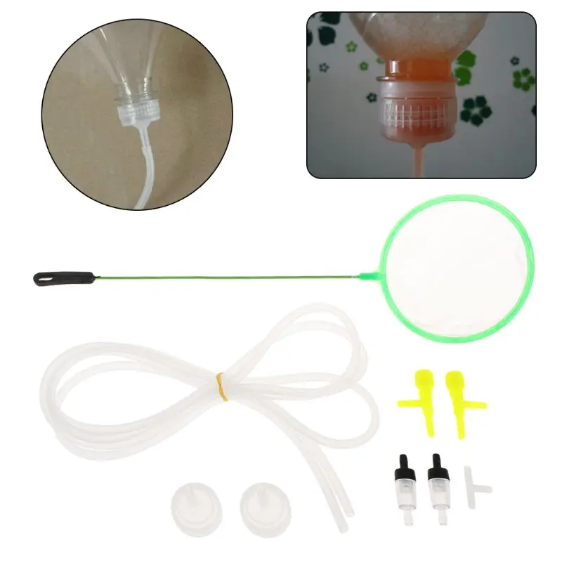 

9Pcs Brine Shrimp Incubator DIY Aquarium Hatching system Cap Connection Tee Regulator Hose Check Cultivation Kit For Ornamental