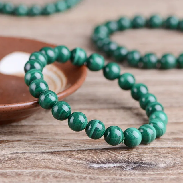 

Natural Malachite peacock Stone Round Beads For Jewelry Making DIY Bracelet Necklace 6/7/8/9/10/12 mm