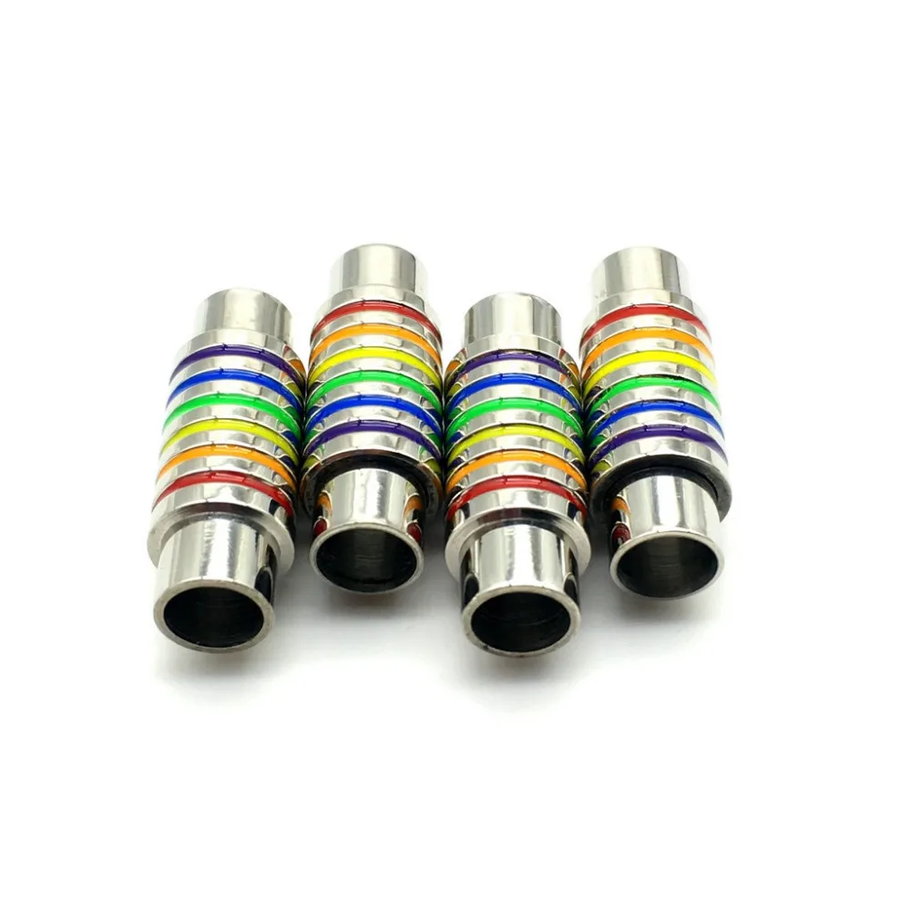 

Rainbow Stainless Steel Magnet Buckle DIY Necklace Bracelet Jewelry Accessories Gay Jewelry Parts Connector Body