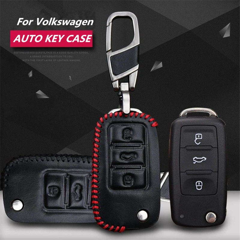 leather car key pack cover/key case holder shell keychain accessories