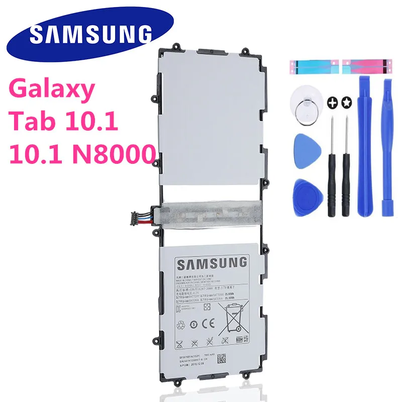 Оригинальный аккумулятор SAMSUNG SP3676B1A для Samsung Galaxy Tab 10 1 S2 N8000 N8010 N8020 N8013 P7510 P7500 P5100 P5110