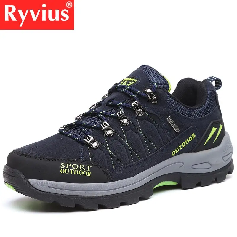 Ryvius الإدراج الخريف والشتاء كبيرة حجم زوجين أحذية الرجال في الهواء الطلق عدم الانزلاق تنفس المشي الصيد السياحة المشي أحذية Ryvius الإدراج الخريف والشتاء كبيرة حجم زوجين أحذية الرجال في الهواء الطلق عدم الانزلاق تنفس المشي الصيد السياحة المشي أحذية